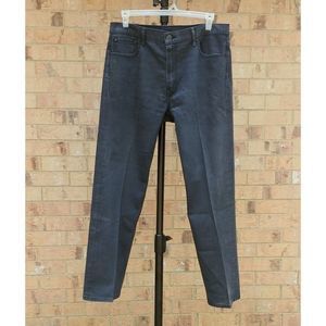 Levis 569 Men's Black Jeans 36 x 34 Red Tab Straight Fit Wider Opening